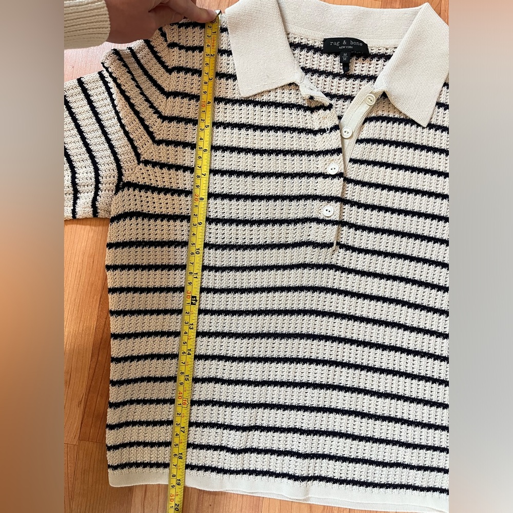 Rag & Bone Striped Viola Polo - Picture 8 of 8